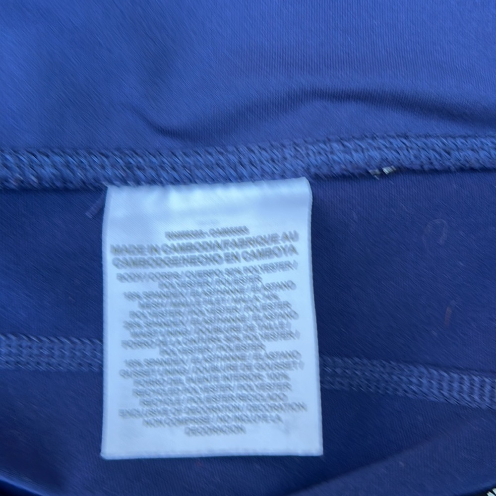 Nike NWOT Epic cropped running leggings with mesh mid rise firm support size M - Picture 8 of 14